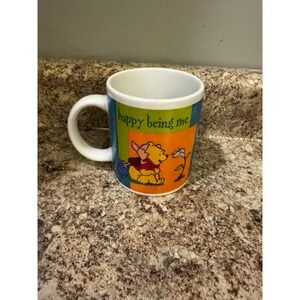 Disney Winnie The Pooh And Piglet Happy Being Me Ceramic Coffee Cup Mug